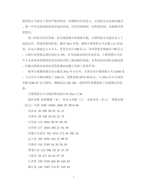 精编之小贷公司商业计划书.docx