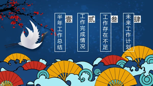 2020艺术中国风工作总结汇报国潮PPT