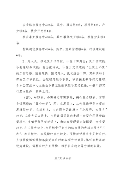乡镇职能转变工作实施方案.docx