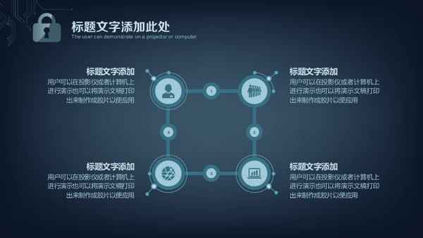 网络安全锁电子电路项目计划书通用PPT模板