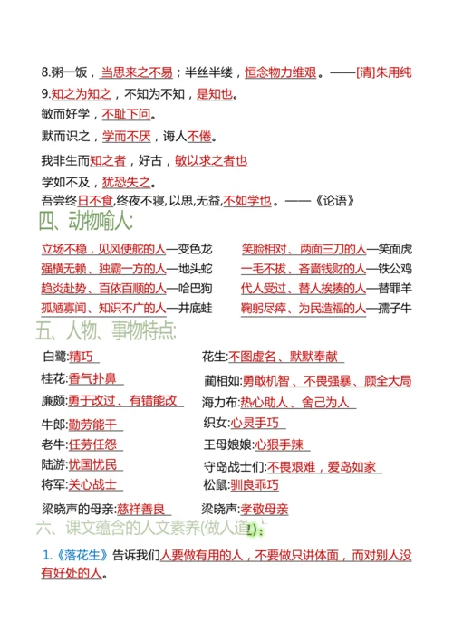 24秋【五上】语文期末复习必背汇总