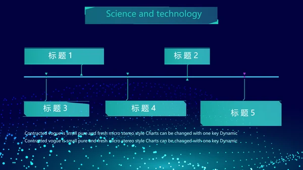 蓝色科技互联网工作总结汇报商务动态PPT