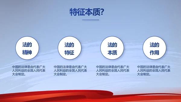 蓝色大气法律工作述职报告动态PPT