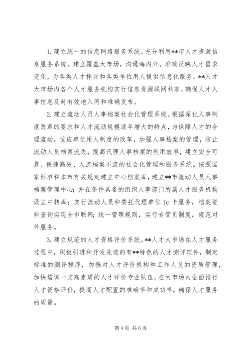 人才市场加速发展的意见.docx