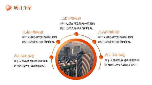 橙色商业计划书通用PPT模板