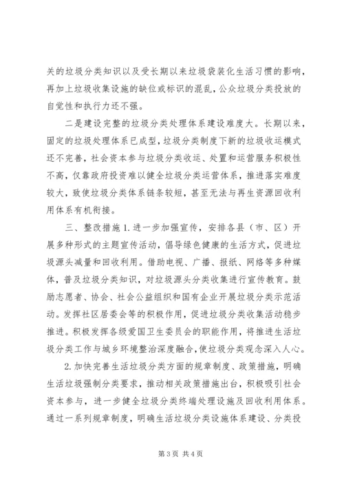 垃圾强制分类自查报告.docx