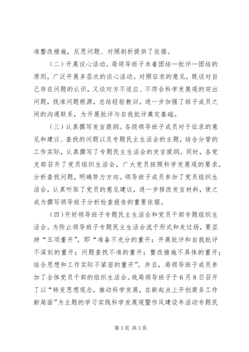 商务局开展作风建设工作汇报.docx
