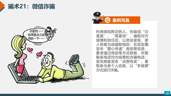 预防网络电信诈骗小知识PPT模板