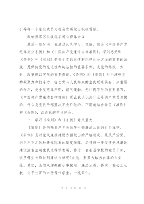 政治掮客苏洪波观后感心得体会范文5篇.docx