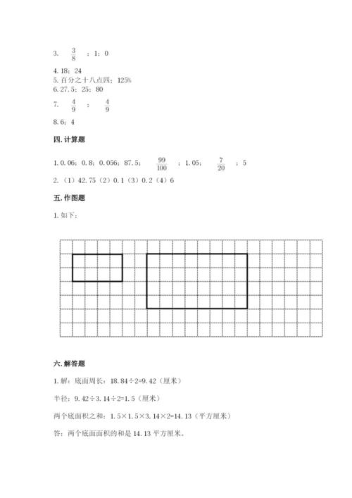 小升初数学期末测试卷及参考答案（夺分金卷）.docx