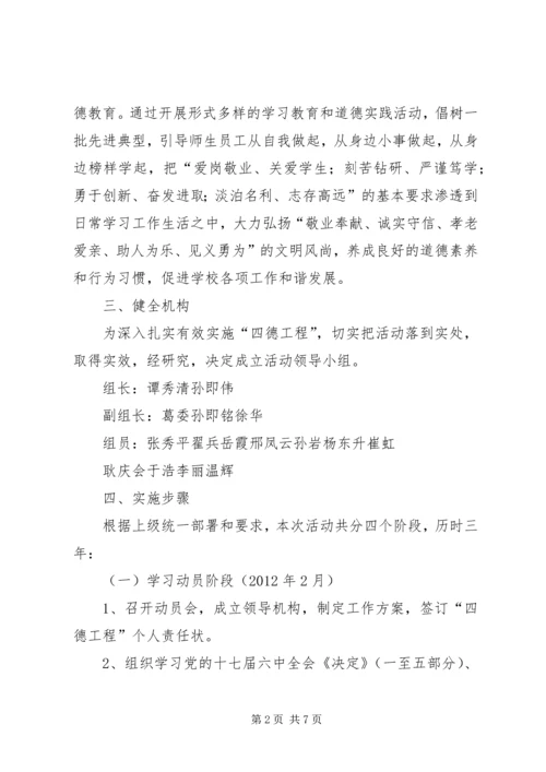 西林小学四德工程实施方案.docx