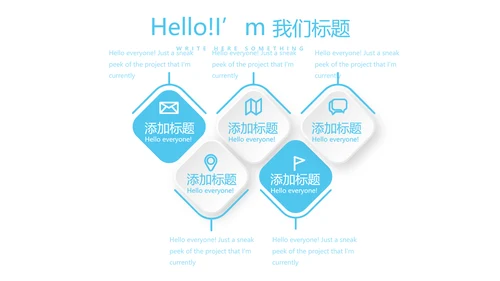 蓝色简约大方医疗牙科口腔护理动态PPT