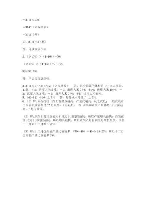 山西省【小升初】2023年小升初数学试卷及答案（夺冠系列）.docx