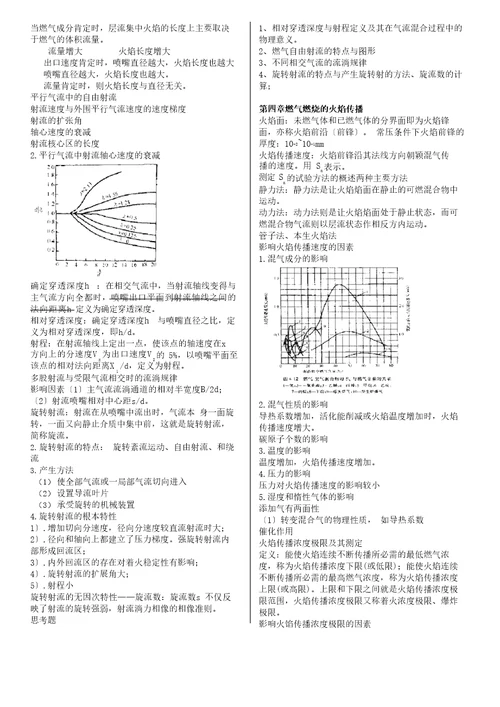 燃气燃烧与应用知识点