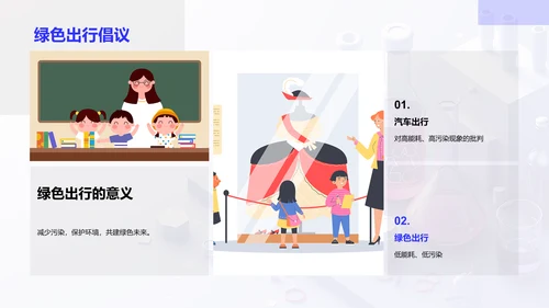 环保科学实验课PPT模板