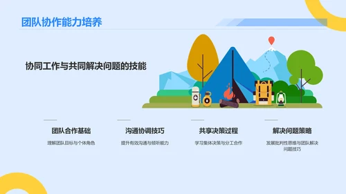 蓝色3D风大学生专业课汇报PPT模板