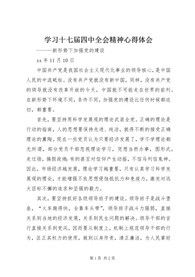 学习十七届四中全会精神心得体会 (13).docx