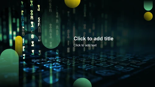 绿色科技风IT互联网大数据分析汇报PPT主题