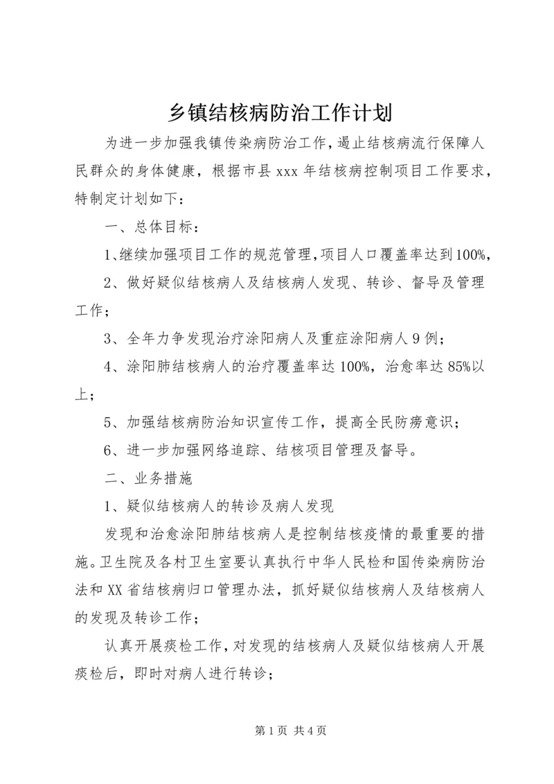 乡镇结核病防治工作计划.docx