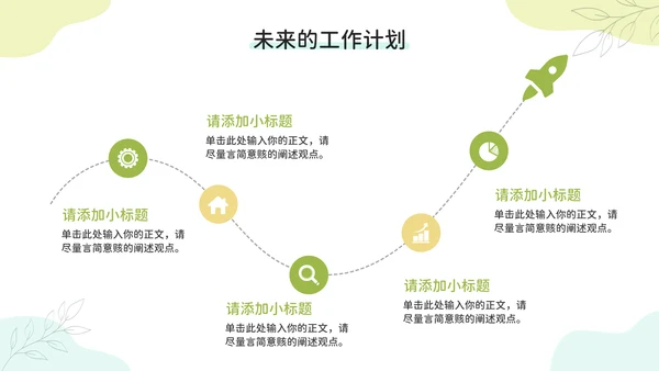 小清新试用期实习转正述职申请汇报