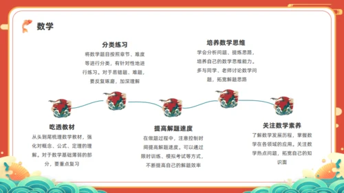 中高考倒计100天通用PPT红色模板