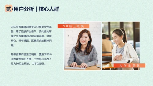 香薰精油商业计划书花朵通用PPT模板