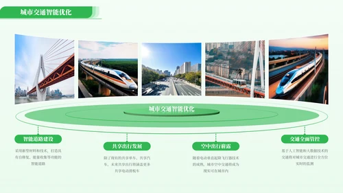绿色商务多图文排版PPT版式合集