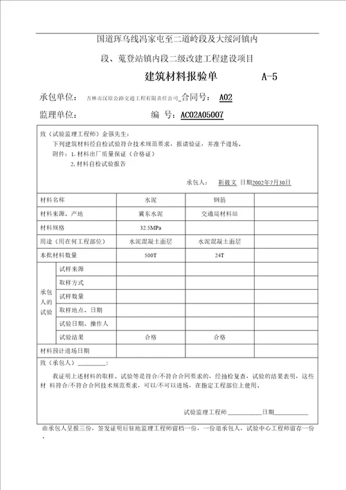 混凝土路面开工报告