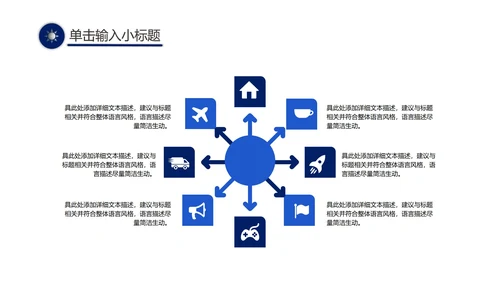 蓝色企业商业计划汇报书PPT模板