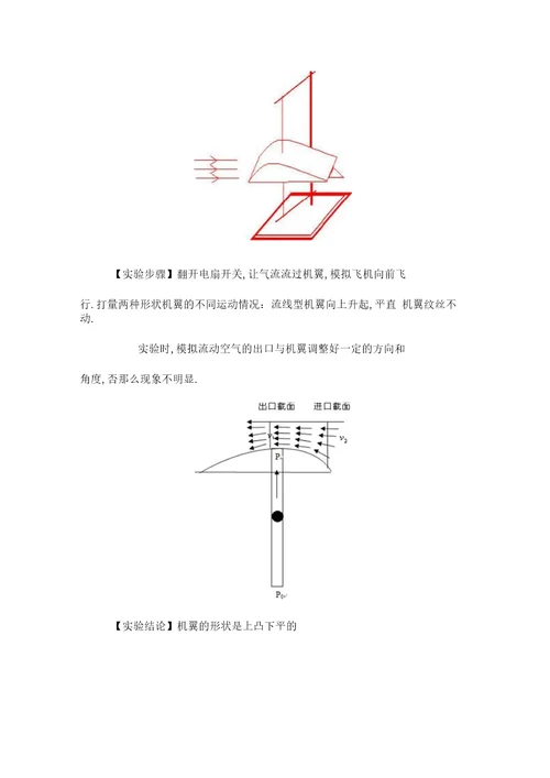 飞机升力实验报告