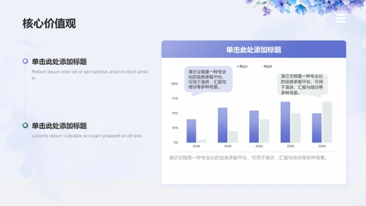 紫色小清新教育培训PPT模板