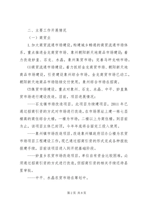 商务工作情况分析汇报材料.docx