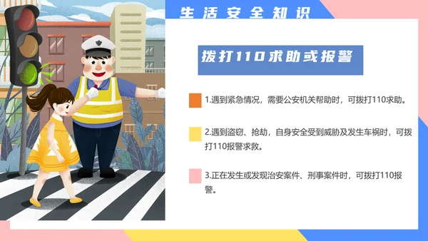 小学生交通安全知识培训PPT模板