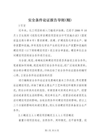 安全条件论证报告导则(精) (4).docx