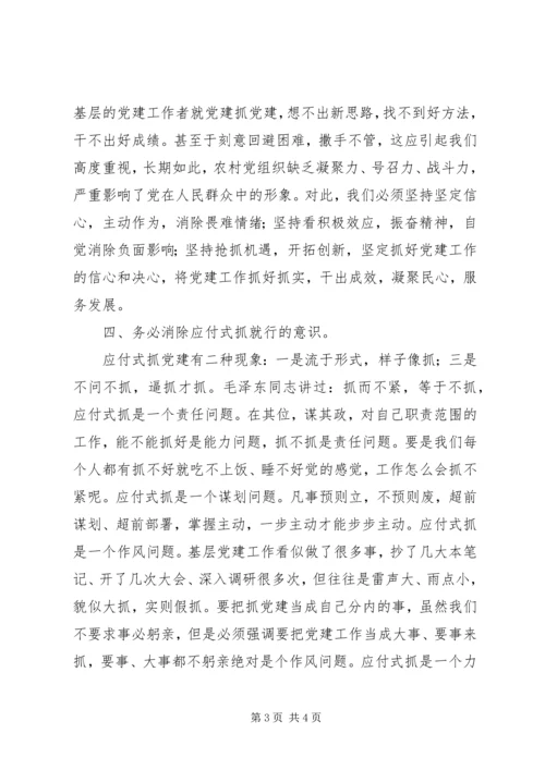 新形势下加强农村党建工作要消除四种突出意识.docx