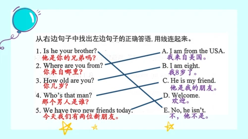 人教PEP版三年级下册英语期中复习 问答句专项复习课件