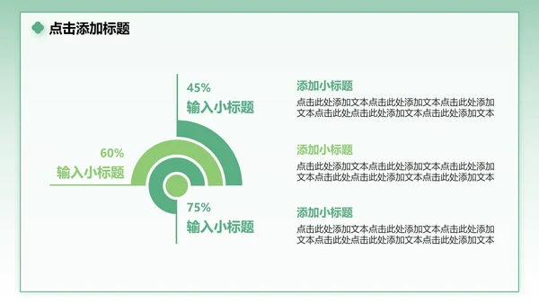 绿色小清新风花团锦簇主题汇报PPT模板