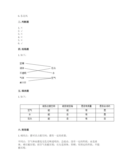 教科版小学三年级上册科学期末测试卷附参考答案【研优卷】.docx