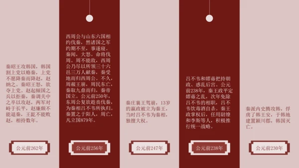 秦朝历史知识《大秦帝国》通用PPT模板课件