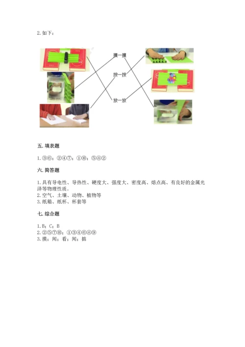 教科版科学二年级上册《期末测试卷》及答案下载.docx