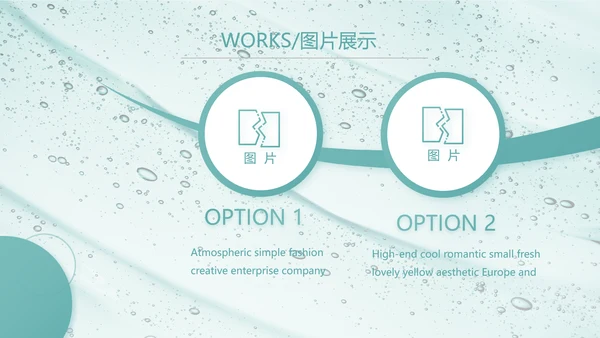 蓝色创意美容化妆品介绍工作总结PPT
