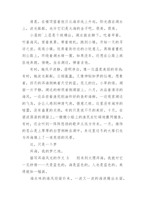 描写洱海风光的作文.docx