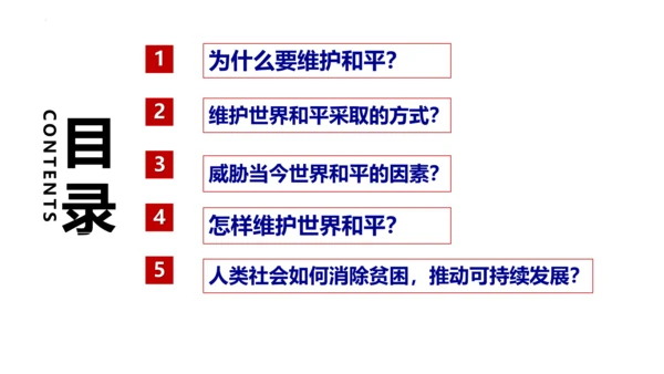 【新课标】2.1  推动和平与发展  课件（33张PPT）