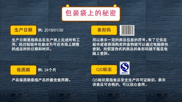 食品安全知识教育主题班会PPT模板