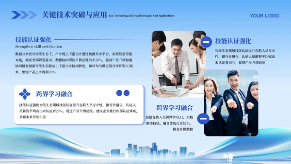 蓝色科技商务风商业计划书PPT模板