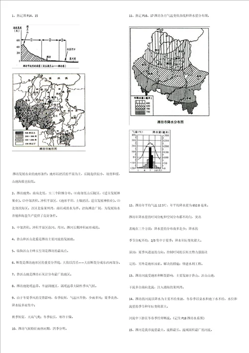 潍坊地理与环境共12页