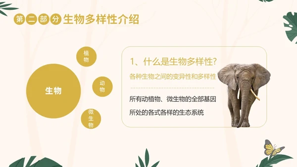 国际生物多样性日生物多样性知识宣讲PPT课件
