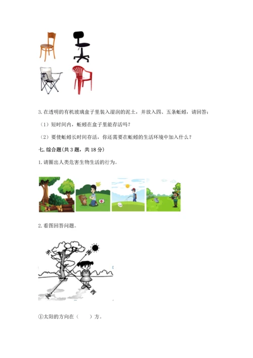 教科版二年级上册科学期末测试卷精品【含答案】.docx