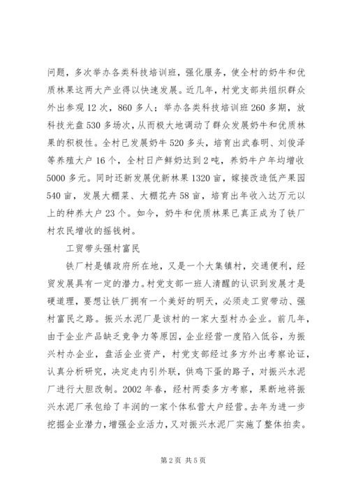 村党支部先进事迹.docx