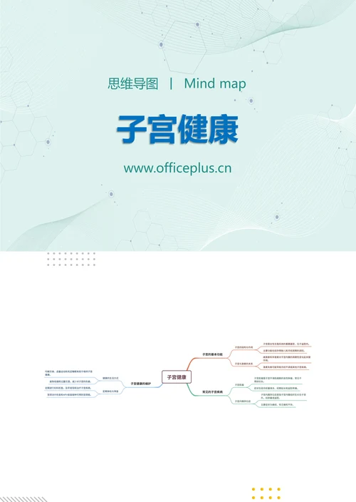 子宫健康知识分享思维导图